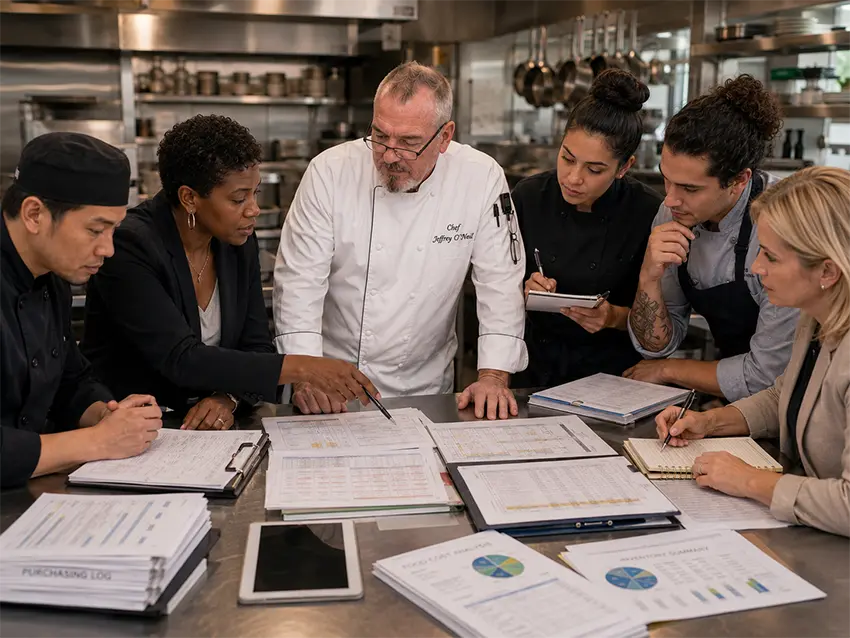 Chef Jeff O'Neil Works with Restaurant teams.