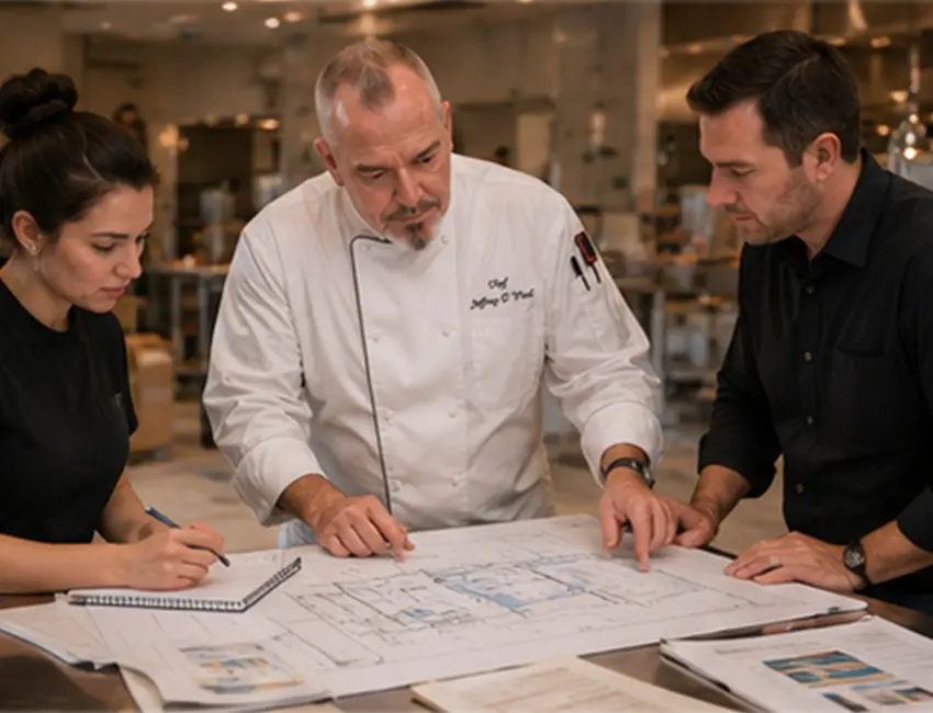 Chef Jeff prepares for your restaurant opening